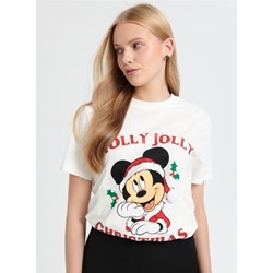 Bluzka damska Sinsay z okrągłym dekoltem z krótkim rękawem  - zdjęcie produktu