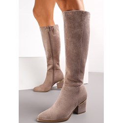 Kozaki damskie Renee jesienne eleganckie na obcasie na zamek  - zdjęcie produktu