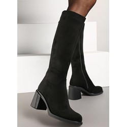 Born2be kozaki damskie eleganckie na zamek na obcasie  - zdjęcie produktu