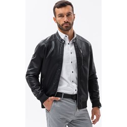 Kurtka męska Ombre jesienna skórzana casualowa  - zdjęcie produktu