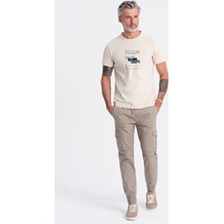 Spodnie męskie Ombre beżowe  - zdjęcie produktu
