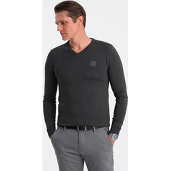 Sweter męski Ombre z dekoltem w serek  - zdjęcie produktu