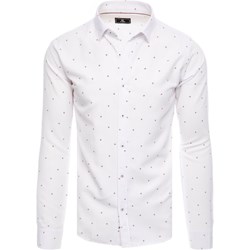Koszula męska Dstreet z długim rękawem młodzieżowa z kołnierzykiem button down  - zdjęcie produktu
