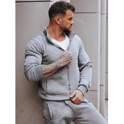 Bluza męska Dstreet casual szara jesienna  - zdjęcie produktu