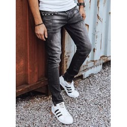 Dstreet spodnie męskie czarne z elastanu  - zdjęcie produktu
