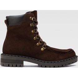 Workery damskie Lasocki casualowe sznurowane płaskie  - zdjęcie produktu