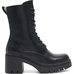 Botki Jenny Fairy na obcasie czarne casual  - zdjęcie produktu