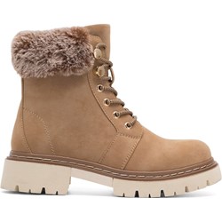 Brązowe workery damskie Jenny Fairy casual jesienne płaskie  - zdjęcie produktu