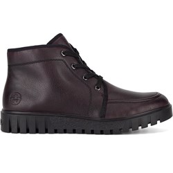 Botki Rieker czerwone płaskie  - zdjęcie produktu