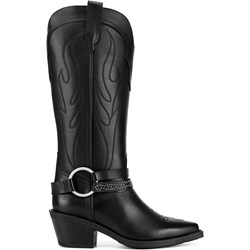 Kozaki damskie BADURA czarne na obcasie  - zdjęcie produktu