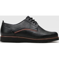 Czarne półbuty damskie Lasocki sznurowane  - zdjęcie produktu