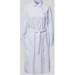 Sukienka Tommy Hilfiger koszulowa na uczelnię z paskami  - zdjęcie produktu