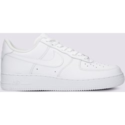 Buty sportowe męskie Nike air force skórzane sznurowane na wiosnę białe  - zdjęcie produktu