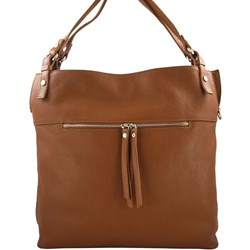 Shopper bag Barberini`s bez dodatków duża skórzana  - zdjęcie produktu