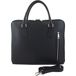 Torba na laptopa Barberini`s damska czarna z tkaniny  - zdjęcie produktu