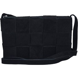 Listonoszka Barberini`s czarna matowa na ramię młodzieżowa zamszowa  - zdjęcie produktu