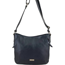 Listonoszka Barberini`s na ramię ze skóry czarna lakierowana  - zdjęcie produktu