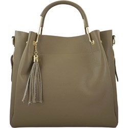 Shopper bag Barberini`s skórzana mieszcząca a7 na ramię  - zdjęcie produktu