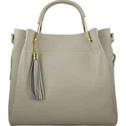 Shopper bag Barberini`s na ramię z frędzlami elegancka  - zdjęcie produktu