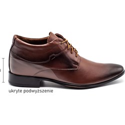 Buty zimowe męskie Lukas eleganckie sznurowane  - zdjęcie produktu