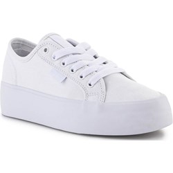 Dc Shoes trampki damskie białe z tkaniny sznurowane  - zdjęcie produktu