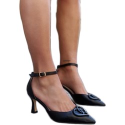 Czółenka na szpilce z tworzywa sztucznego  - zdjęcie produktu