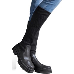 Kozaki damskie bez zapięcia  - zdjęcie produktu