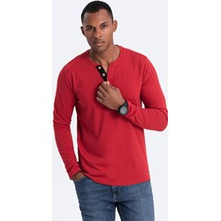 T-shirt męski Ombre z długimi rękawami casual  - zdjęcie produktu