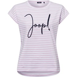 Bluzka damska Joop! bawełniana z okrągłym dekoltem w paski z krótkim rękawem w stylu młodzieżowym  - zdjęcie produktu