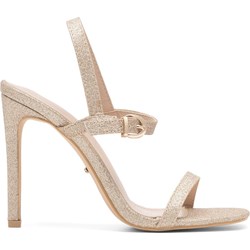 Sandały damskie złote DeeZee z klamrą eleganckie na szpilce na wysokim obcasie  - zdjęcie produktu