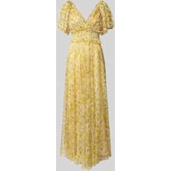 Sukienka Lace & Beads z dekoltem v maxi z krótkim rękawem  - zdjęcie produktu