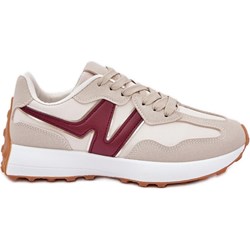 Buty sportowe damskie sneakersy wiązane  - zdjęcie produktu