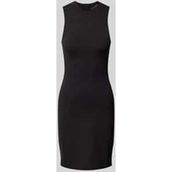 Calvin Klein sukienka z golfem czarna mini z wiskozy  - zdjęcie produktu