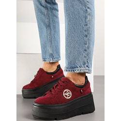 Buty sportowe damskie Born2be sneakersy czerwone  - zdjęcie produktu