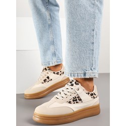 Born2be buty sportowe damskie w stylu casual tkaninowe płaskie sznurowane  - zdjęcie produktu
