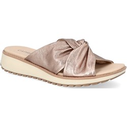 Klapki damskie Caprice płaskie skórzane bez zapięcia  - zdjęcie produktu