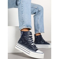 Renee trampki damskie na lato sportowe wiązane na platformie  - zdjęcie produktu