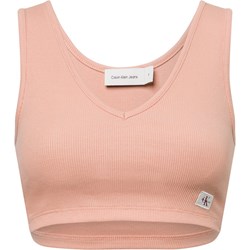 Bluzka damska Calvin Klein bawełniana z okrągłym dekoltem  - zdjęcie produktu