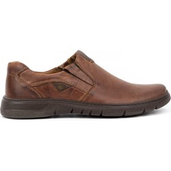 Brązowe półbuty męskie Joker skórzane casual  - zdjęcie produktu