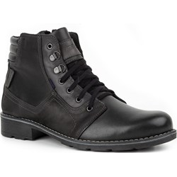 Buty zimowe męskie czarne Olivier jesienne  - zdjęcie produktu