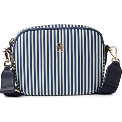 Listonoszka Tommy Hilfiger na ramię matowa z tkaniny młodzieżowa  - zdjęcie produktu