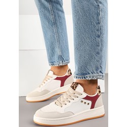 Buty sportowe damskie Born2be sneakersy sznurowane na płaskiej podeszwie  - zdjęcie produktu