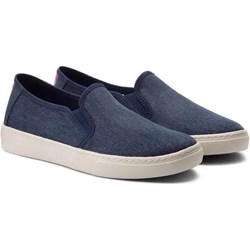 Espadryle męskie granatowe Olika z tkaniny bez zapięcia  - zdjęcie produktu