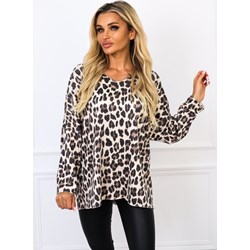 Bluzka damska Olika z okrągłym dekoltem z długimi rękawami  - zdjęcie produktu