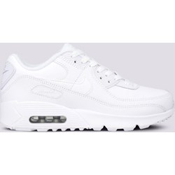 Buty sportowe damskie białe Nike płaskie bez wzorów sznurowane młodzieżowe  - zdjęcie produktu