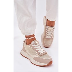 Buty sportowe damskie Boto na płaskiej podeszwie zamszowe casual sznurowane  - zdjęcie produktu