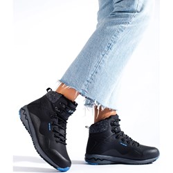Buty trekkingowe damskie czarne DK wiązane  - zdjęcie produktu