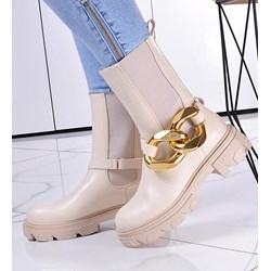 Botki Pantofelek24 eleganckie jesienne na platformie  - zdjęcie produktu