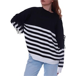 Sweter damski z okrągłym dekoltem  - zdjęcie produktu