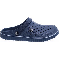 Klapki męskie granatowe letnie bez zapięcia  - zdjęcie produktu